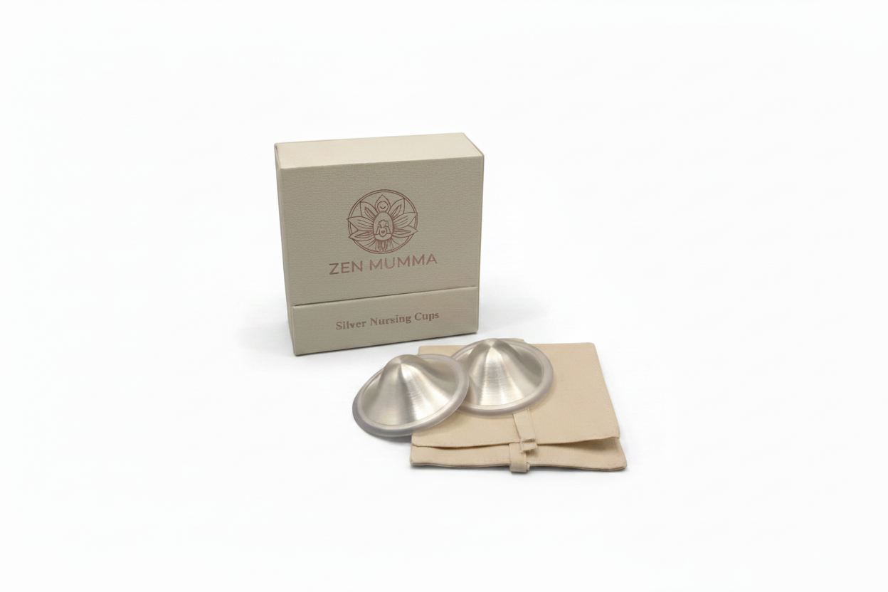 Zen Mumma Deluxe Silver Nursing Cups